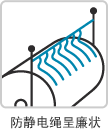 防静电绳呈廉状 防静电绳呈廉状