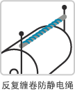 反复缠卷防静电绳 反复缠卷防静电绳